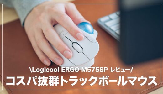 ロジクール ERGO M575SP レビュー！クリック音の静音化・Logibolt対応で使いやすさがアップしたトラックボールマウス