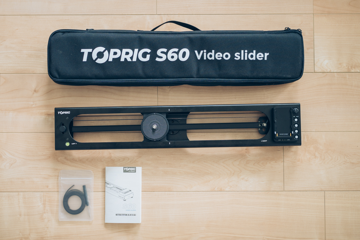 Toprig S60の付属品