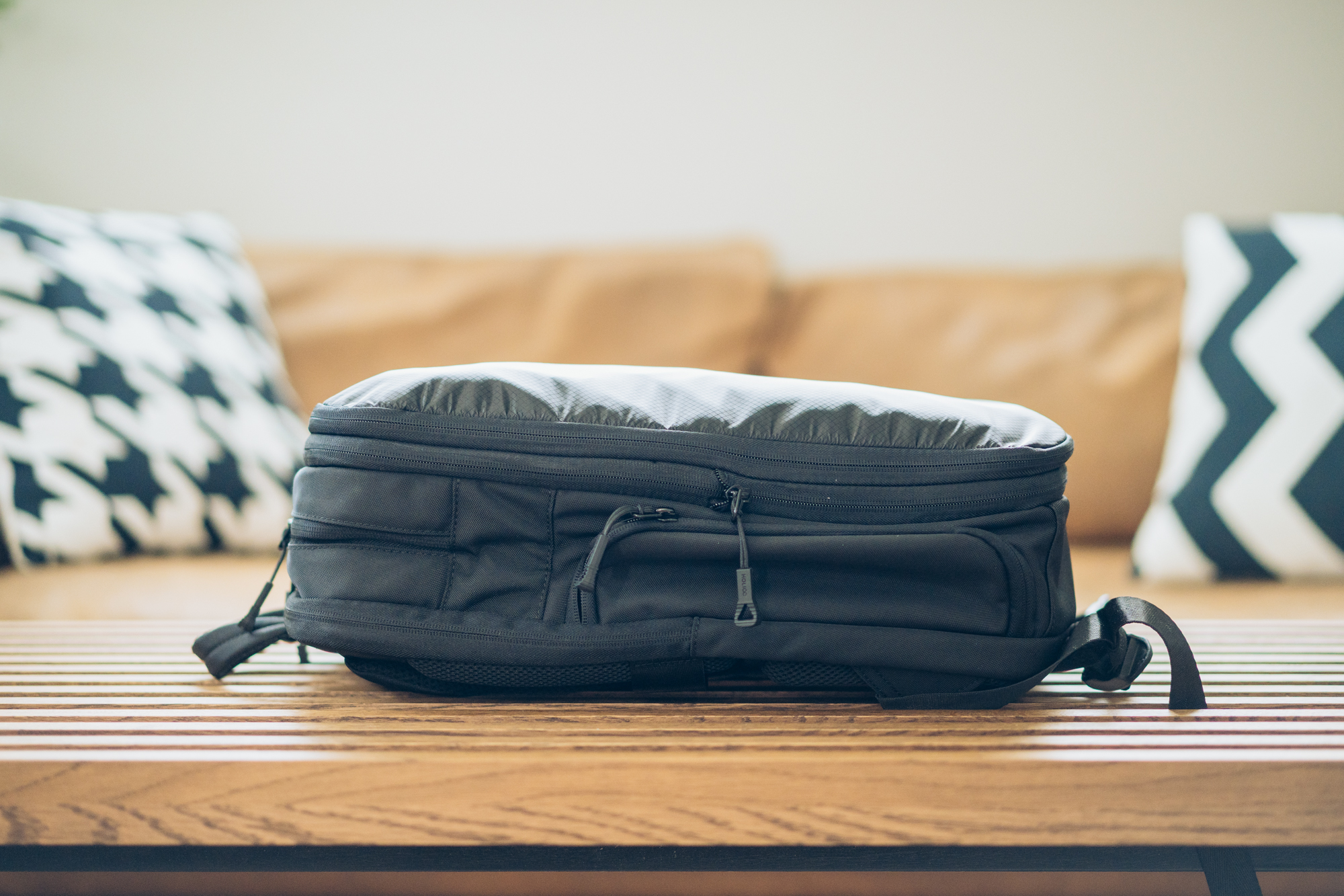 HOLICC One miniの圧縮ファスナーを閉めた後