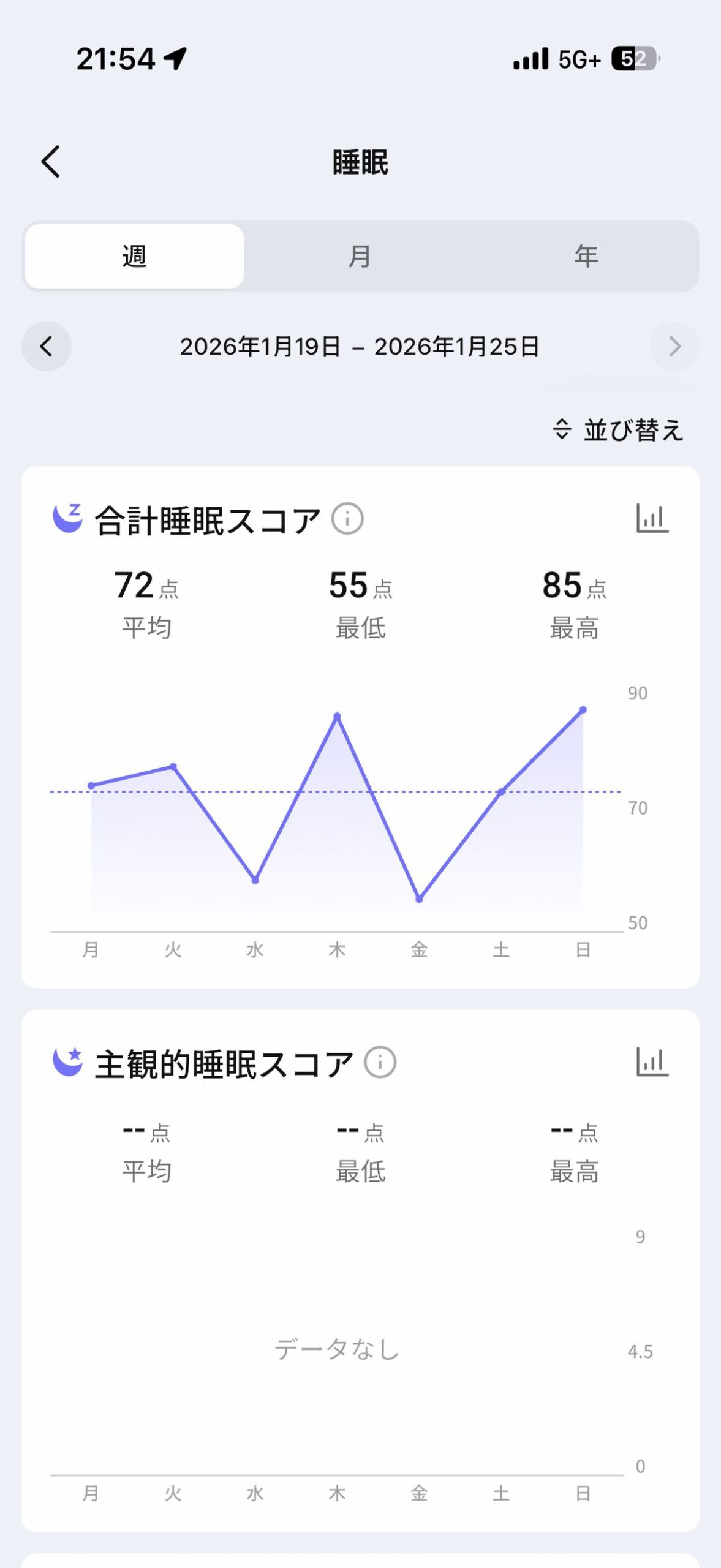 RingConn Gen 2 Airのアプリ画面