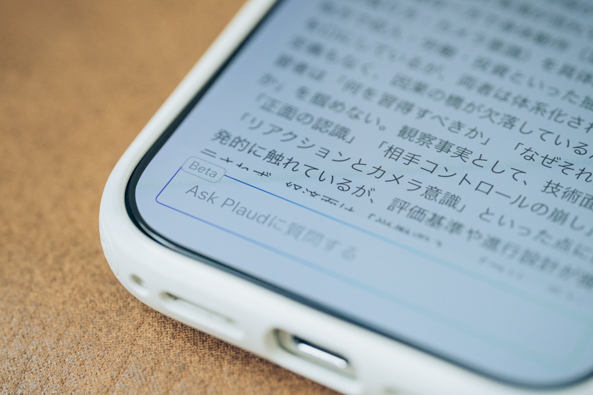 Ask Plaudを使用する様子