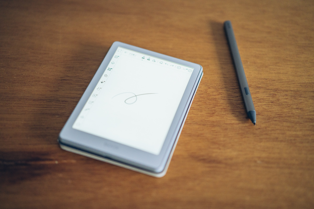 BOOX InkSense Plusスタイラスでの手書きメモ