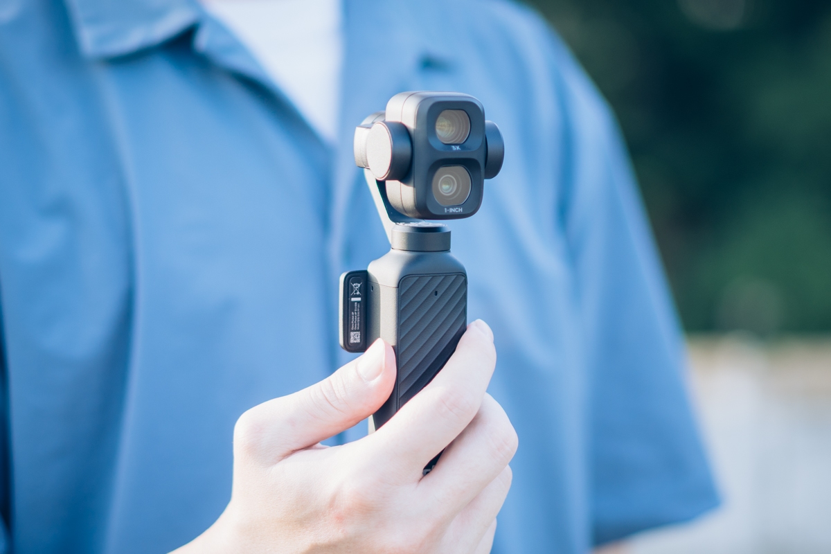 Osmo Pocket 4Pの広角＋中望遠デュアルレンズ