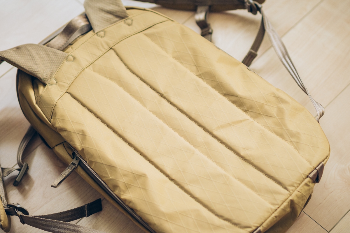 メッシュのないAble Carry Daybreaker 2の背面パッド